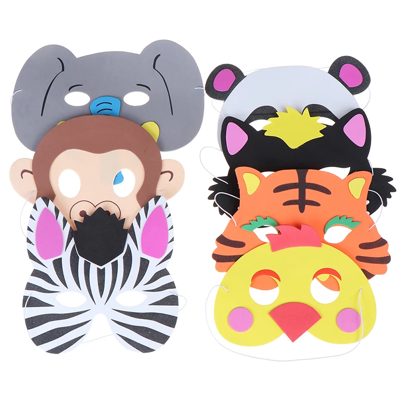 1 шт. Мультяшные маски с животными товары для дня рождения костюм зоо маска