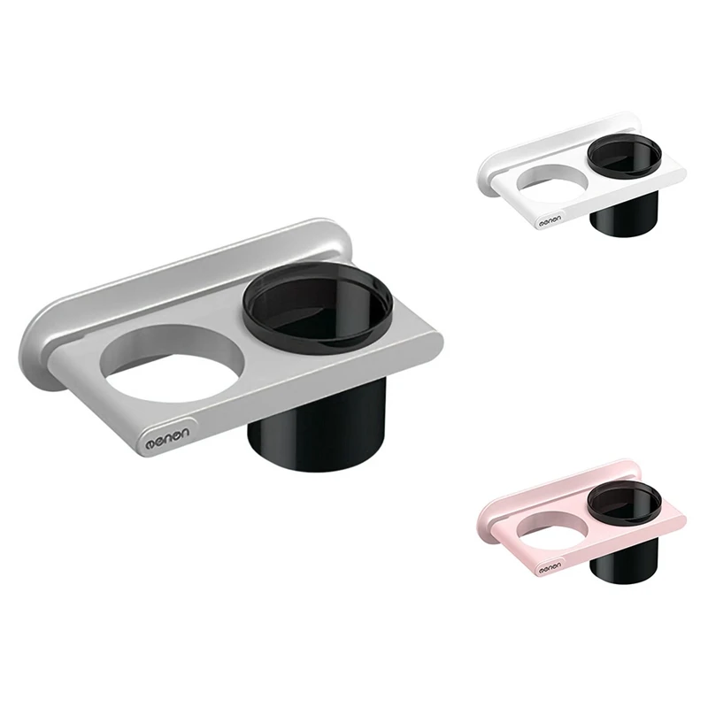 

Настенный держатель для сушилки Mengni, подставка-гребень для сушки волос, органайзер для хранения, полка для ванной комнаты без перфорации