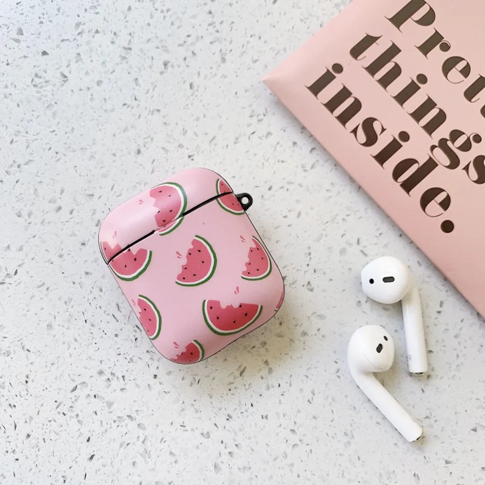Чехол для наушников Airpods 2 чехол Роскошный авокадо мраморный чехол для наушников Защитный чехол для Apple Air Pods чехол аксессуары коробка - Цвет: 284-U