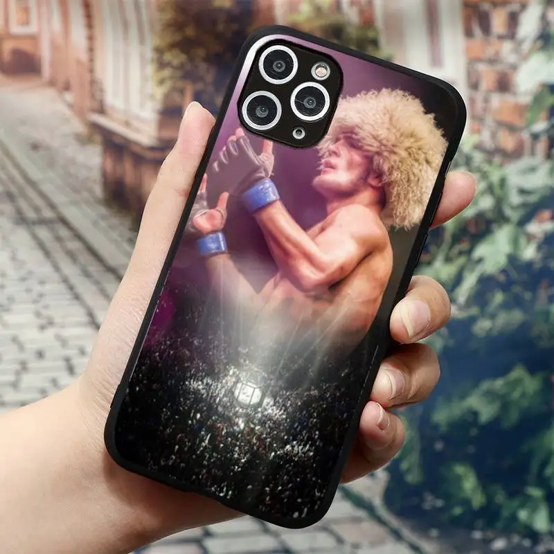 

khabib nurmagomedov Phone Case for iPhone 11 12 mini pro XS MAX 8 7 6 6S Plus X 5S SE 2020 XR