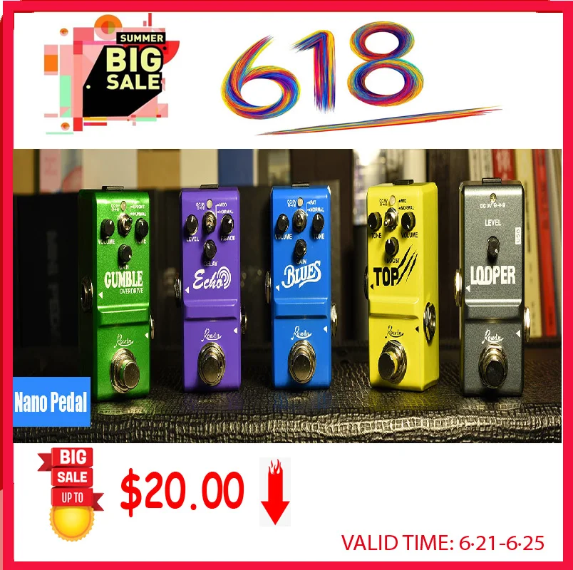 rowin gitarre pedale booster overdrive fuzz tremolo verzerrung effekt pedale für elektrische gitarre und bass free global shipping