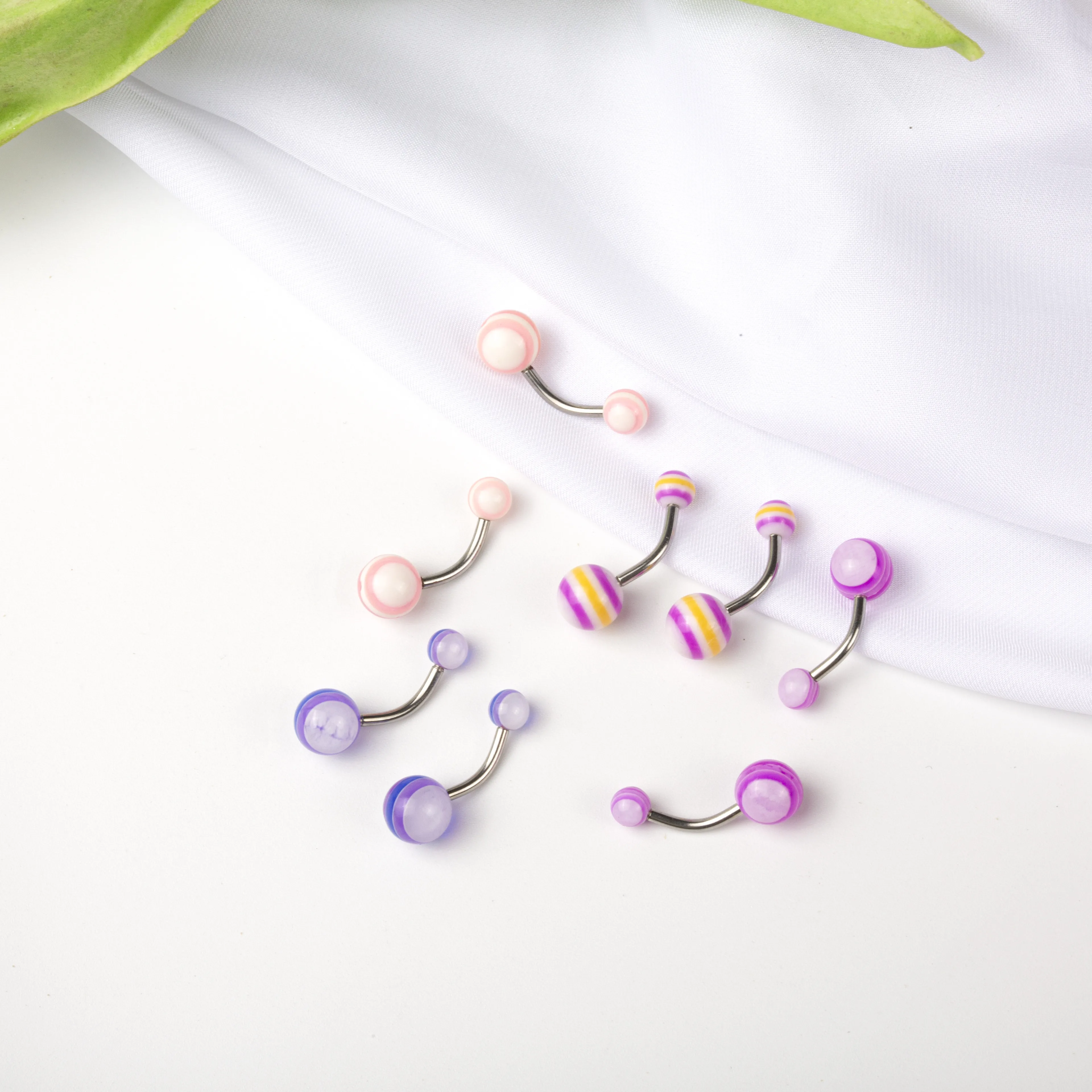 

20Pcs/Set Sexy Belly Button Ring Stainless Steel Wholesale Belly Piercing Rings Mixcolor Navel Piercing Fashion Unisex Jewelry