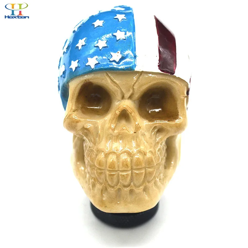 Universal Gear Shift Knob Car Skull Head Modification Stick personality Modified With Scarf | Автомобили и мотоциклы