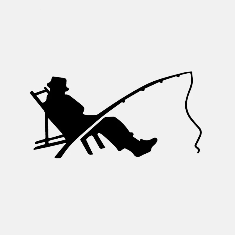 

Dawasaru Fisherman Fishing Car Sticker Personalized Decal Laptop Truck Motorcycle Auto Accessories Decoration PVC,15cm*8cm