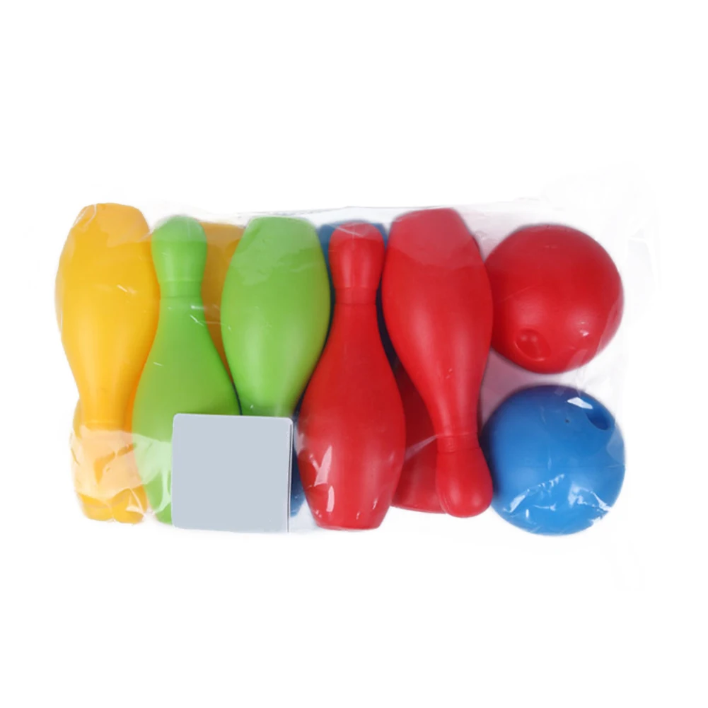 Набор игрушек для боулинга детей и родителей цветные Смешные Гладкие Спортивные