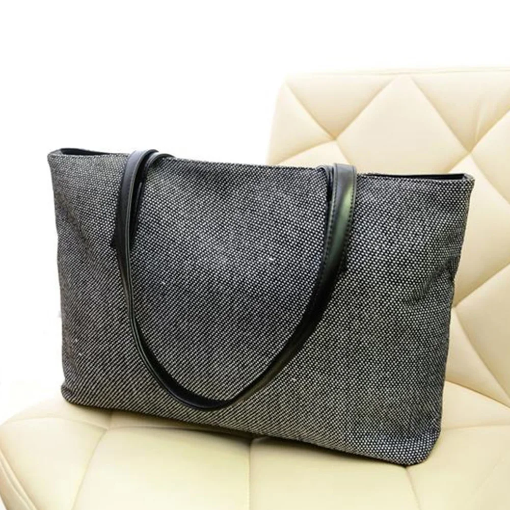 Женская Повседневная Сумка тоут на молнии вместительная портативная Холщовая