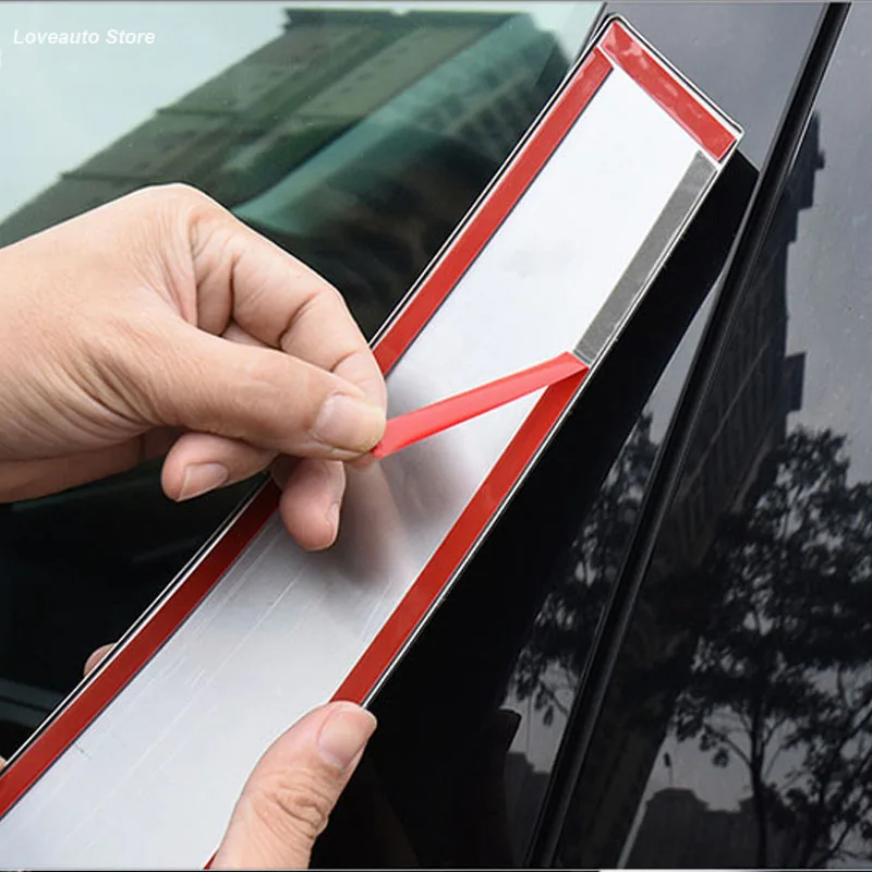 

Car Door Window Middle Column Trim Decoration Protection Stainless Steel Strip Stickers for Volkswagen VW Passat 2019 2020 2021