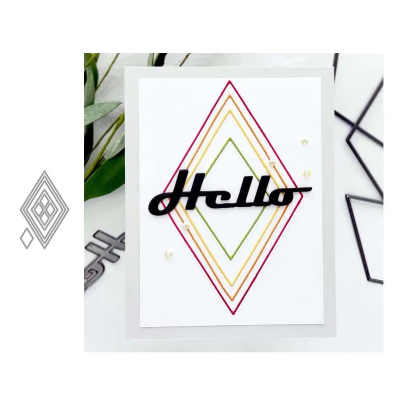 

Diamond decorative cutting knife die metal cutting scrapbook manual process card die carbon steel die