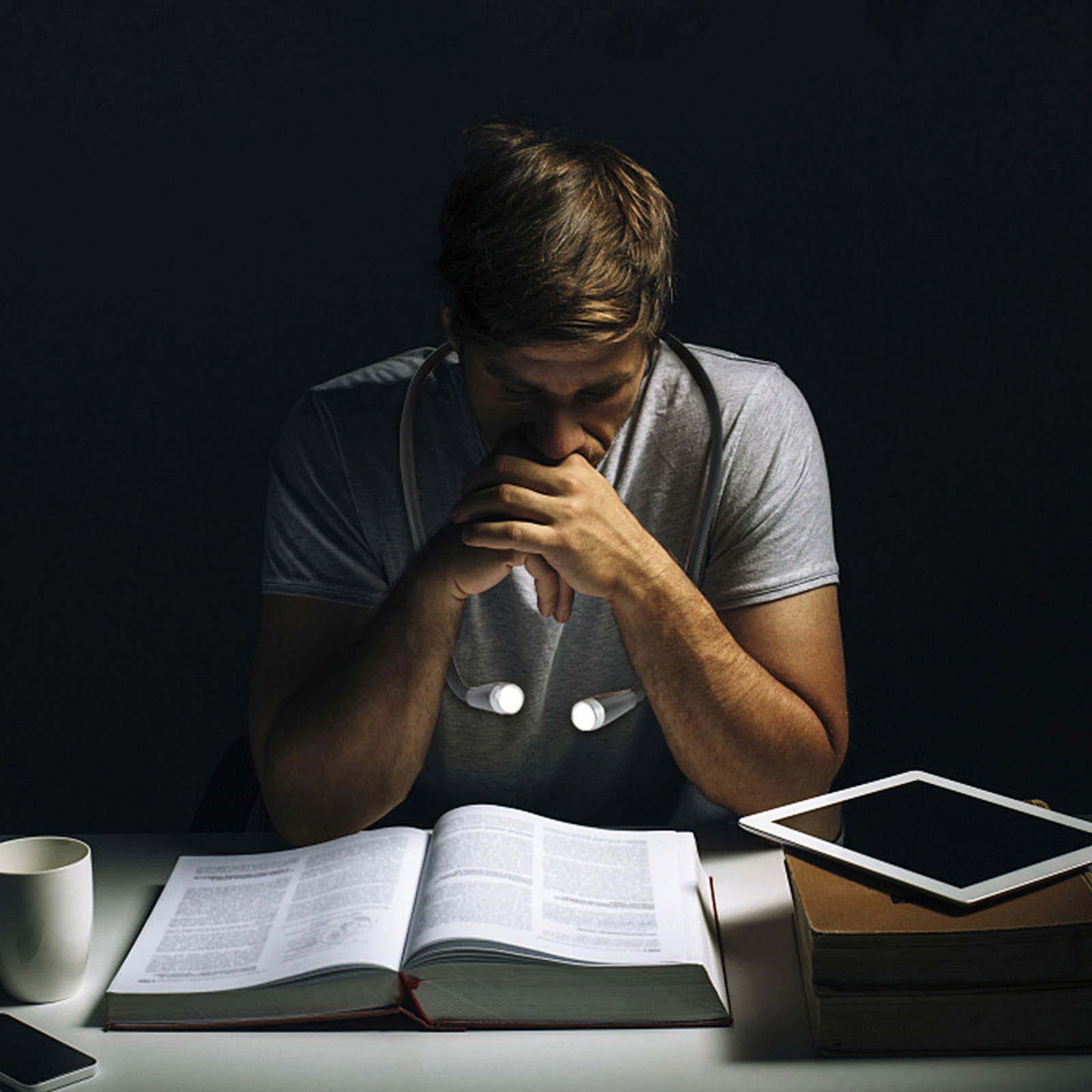 

LED Neck Book Reading Light, 3 Brightness Level, Flexible Lamp for Knitting