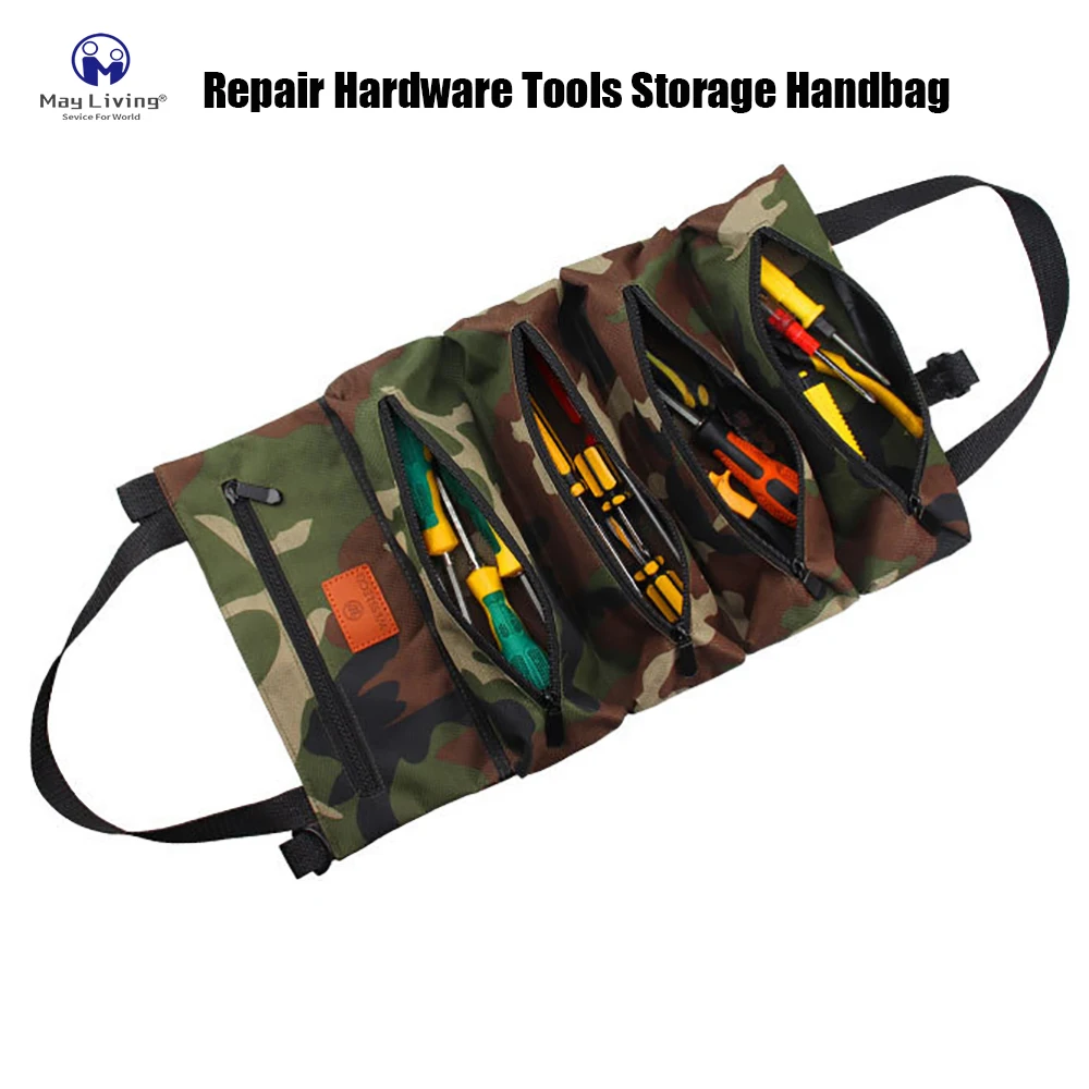 

May Living Tool Handbag Factory Direct Auto Repair Hardware Electrician Storage Bag 600D Oxford Cloth Tool Hanging and Portable