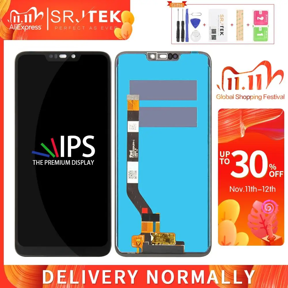 Srjtek 6 26 ''для Asus Zenfone Max M2 ZB633KL ЖК дисплей для экран сенсорный дигитайзер