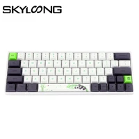 skyloong sk64 panda 60 mini mechanical keyboard hot swap yellow blue switch gamer keyboard for desktoplaptop gamer accessories