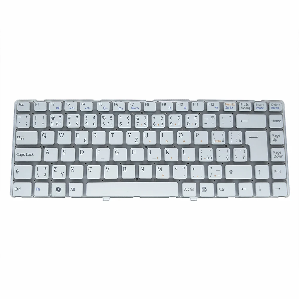 Сменные клавиатуры для Sony VAIO VGN NW VGNNW CZ Чешский CS черный с белой клавиатурой цена