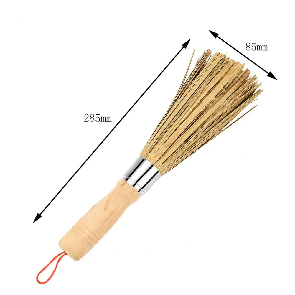 

Chinese Style Bamboo Wooden Home Pot Dishes Bowl Cleaning Stains Remover Brush