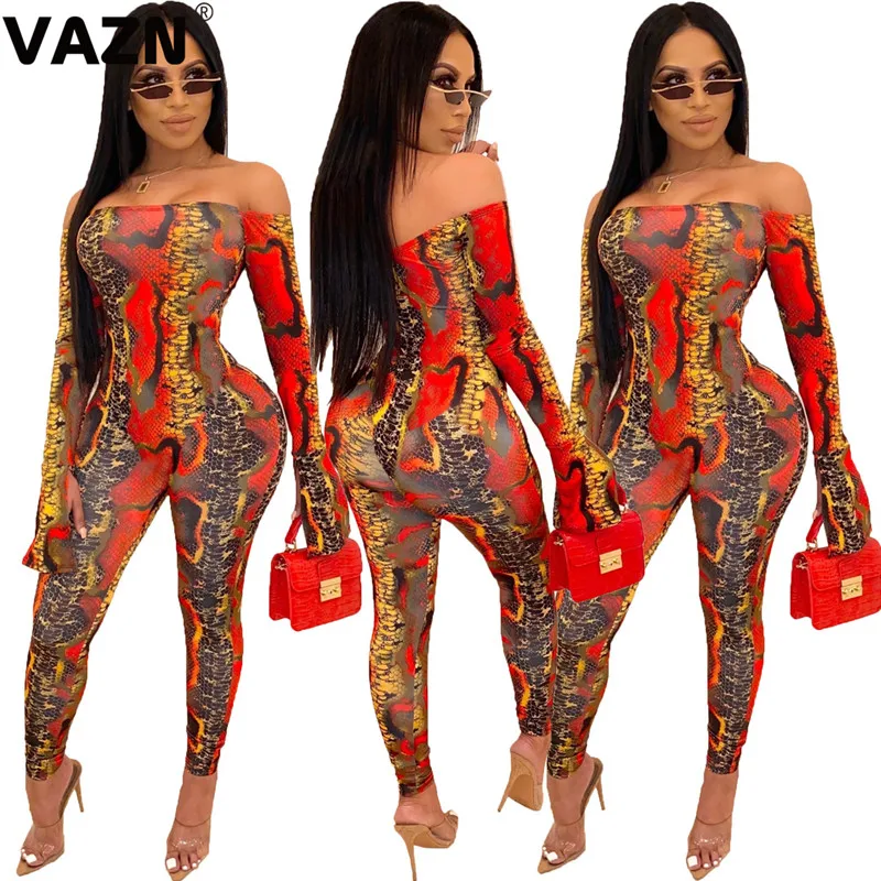 VAZN YS6107 осенние популярные красные сексуальные клубные женские длинные