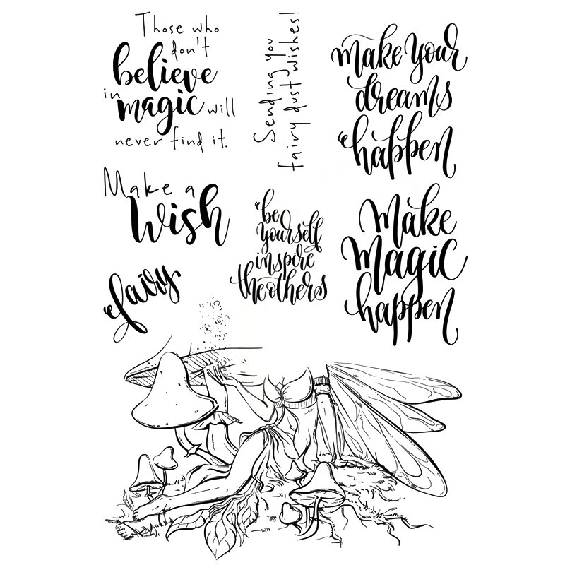 Fairy волшебный прозрачный силиконовый штамп/замазка для &quotсделай сам&quot