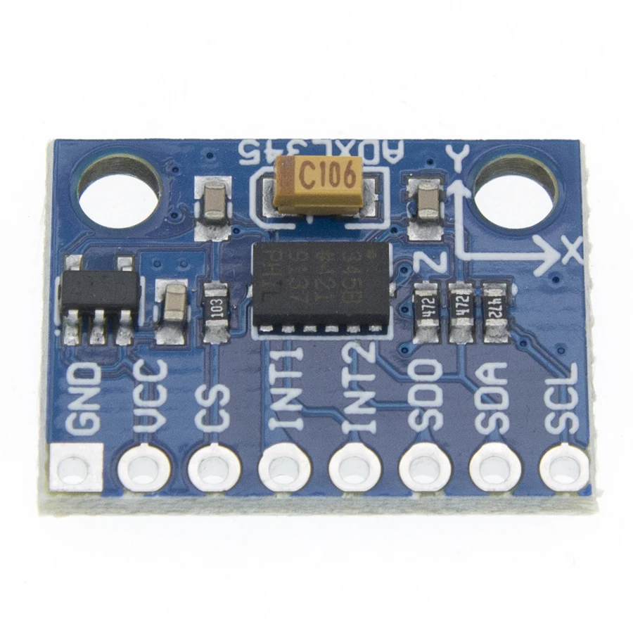 Цифровой трехосный модуль ускорения гравитационного наклона GY 291 ADXL345 передача IIC