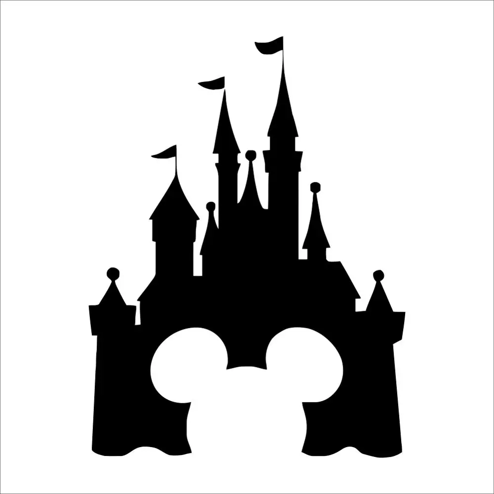 Disney Микки Маус замок виниловая настенная наклейка для мальчиков Декор комнаты