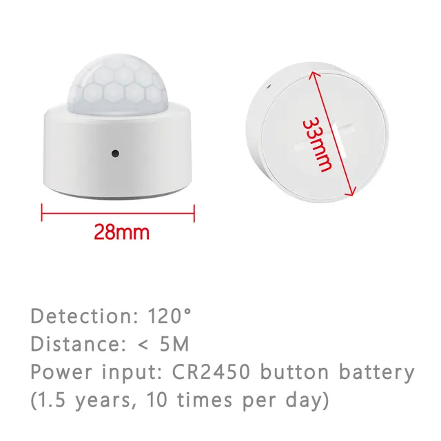 Sensor PIR Tuya Zigbee 2