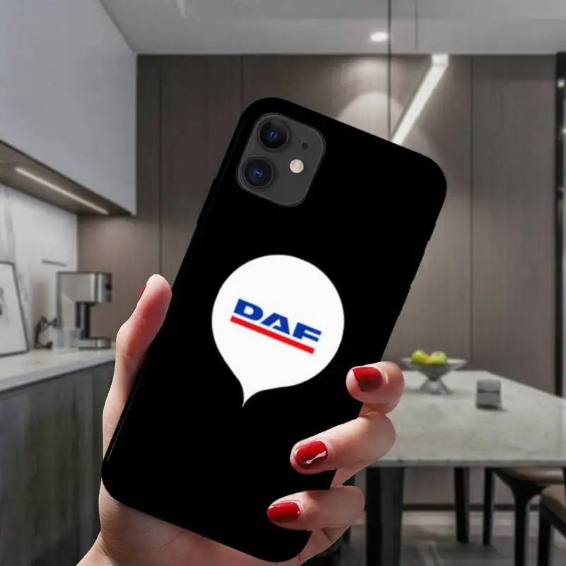 

ZFGHSHYQ DAF Truck Logo Phone Case For IPhone 6 6s 7 8 Plus X Xs Xr Xsmax 11 12 Pro Promax 12mini