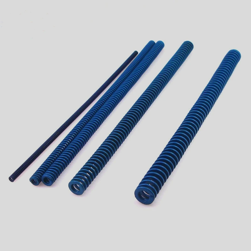 Пружина сжатия плоской проволоки синего цвета стандарта США 6 8 10 12 16 19 20 22 30 мм |