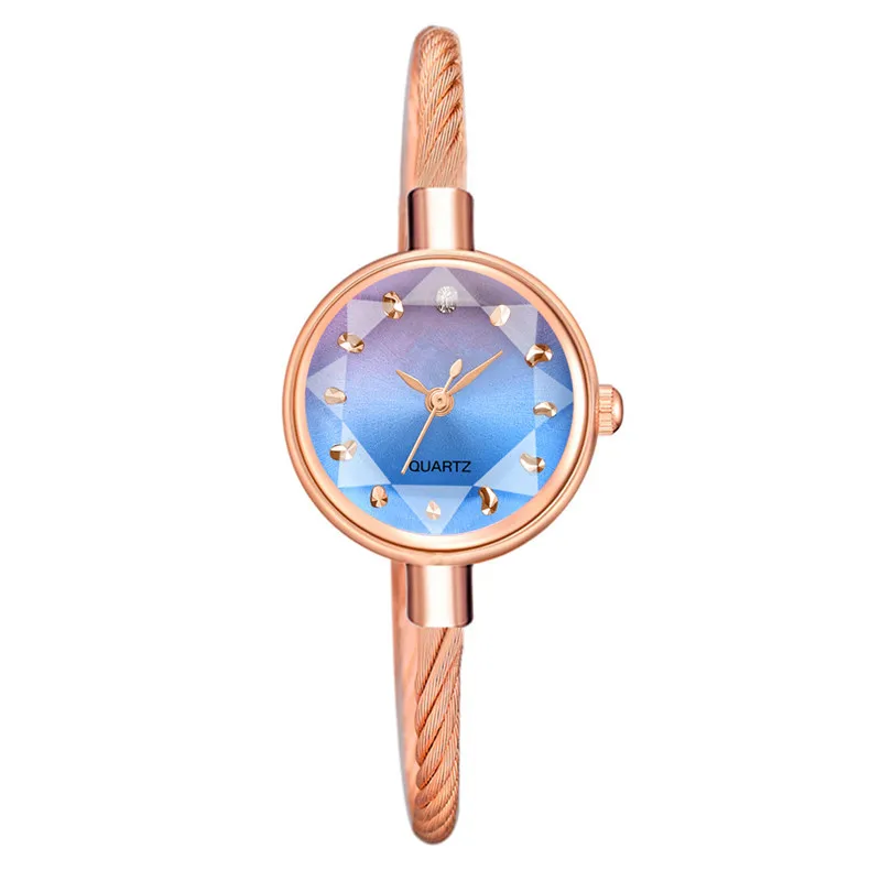 1 шт. новые модные роскошные часы женские сплав градиент цвета кварцевые браслет