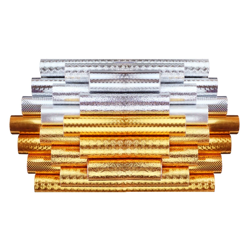 kitchen oil proof and waterproof sticker aluminum foil range hood stove cabinet self adhesive 3d wallpaper diy contact paper free global shipping