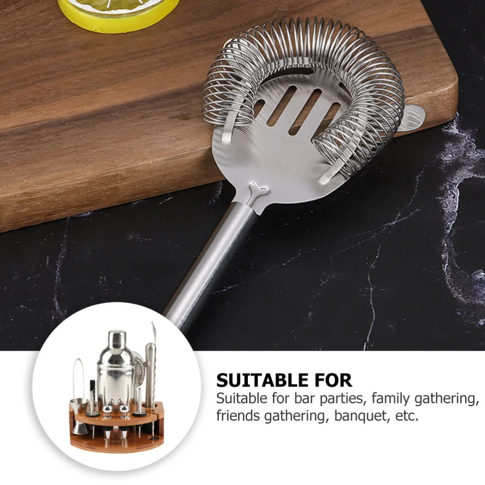 

1 Set 12Pcs Cocktail Shaker Beverage Making Tools Bartender Kit Bar Accessories