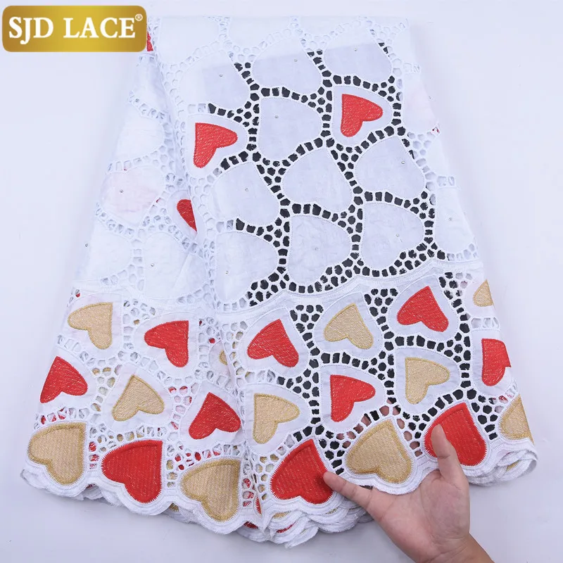 Кружево SJD 2020 популярная африканская кружевная ткань вышивка базин богатые