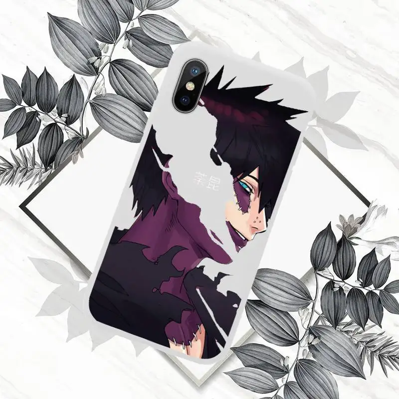 

My Hero Academia anime Evil devil smile Phone Case Candy Color for iPhone 6 7 8 11 12 s mini pro X XS XR MAX Plus