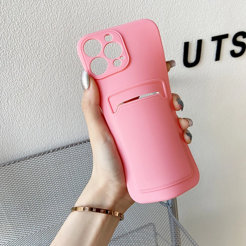 breakpoint phone case for iphone 13 pro max xr xs x card slot for mobile photo card 7 8 plus 11 12 iphone12 13 mini pocket cover free global shipping