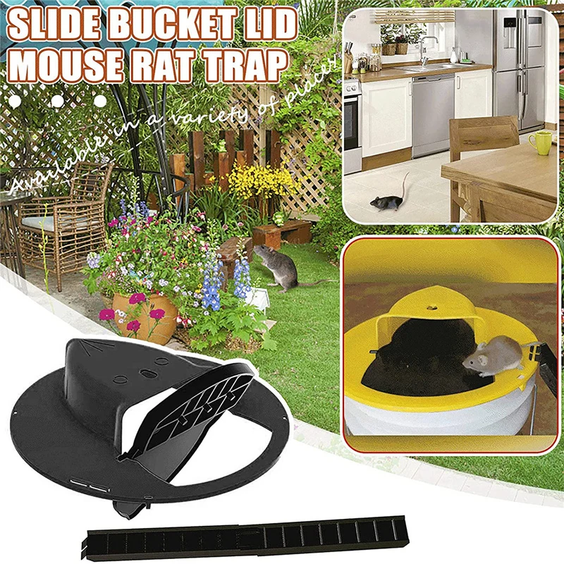 Reusable Smart Mouse Rat Trap Plastic Flip Slide Bucket Lid Indoor And Outdoor | Traps