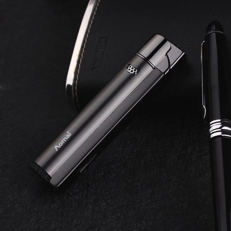 Портативные металлические зажигалки надувная ветрозащитная газовая зажигалка