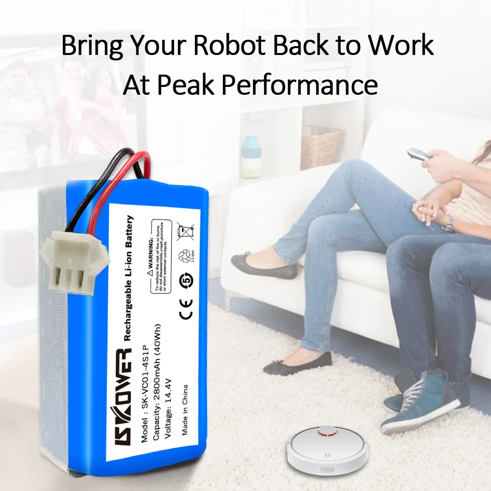 Skower 14 4 V 2800mAh запасная батарея для Conga Excellence 990 Ecovacs Deebot N79S N79 DN622 Eufy Robovac 11 11S 12 15C