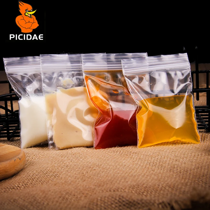 Прозрачная застежка молния Ziplock 3 полосная прочная печать Упаковочная сумка
