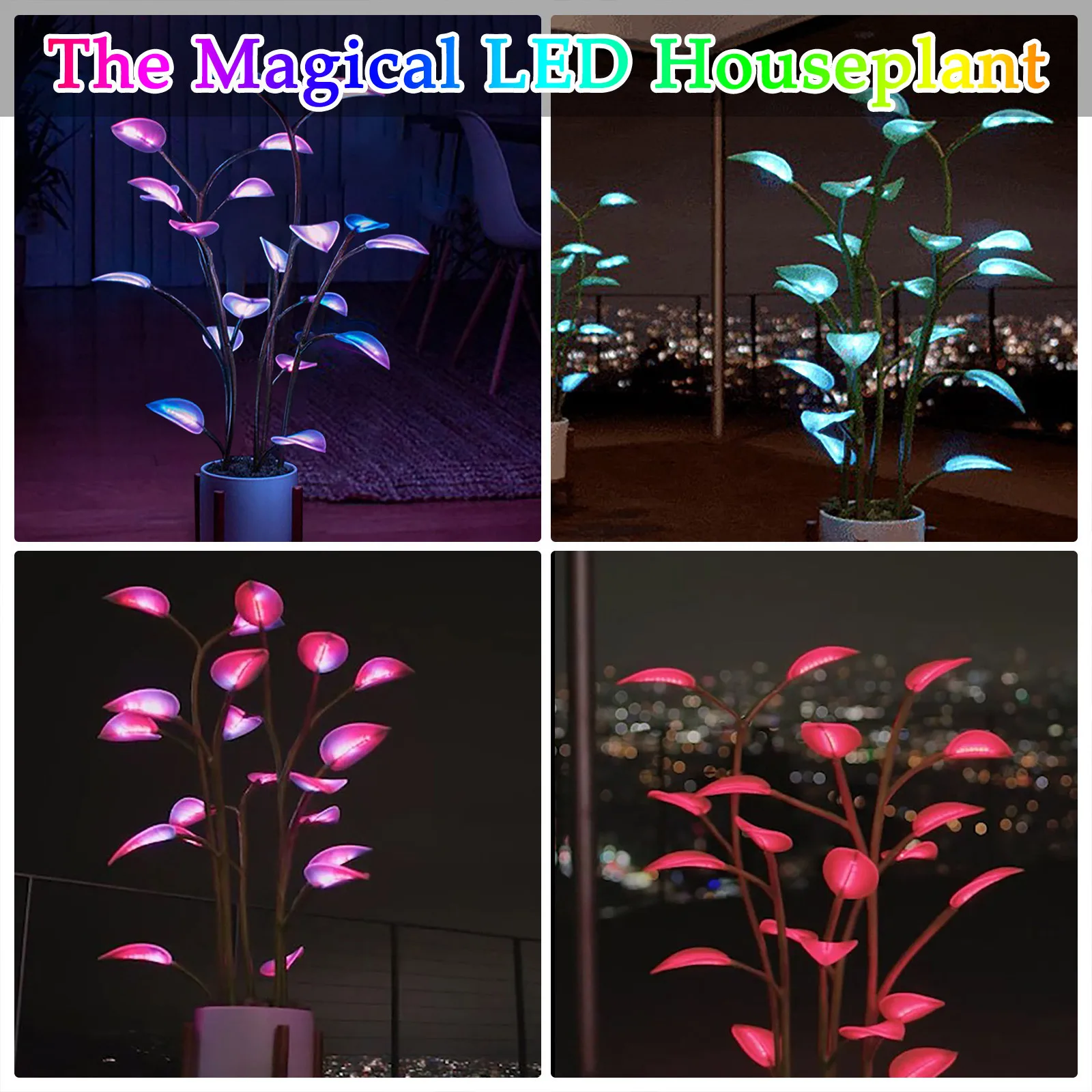 Hot Sell Magical Led Houseplant Multi-Color LED Decoration Fairy Lights 300 Lamp Beads Tale Decorations for Home | Лампы и освещение
