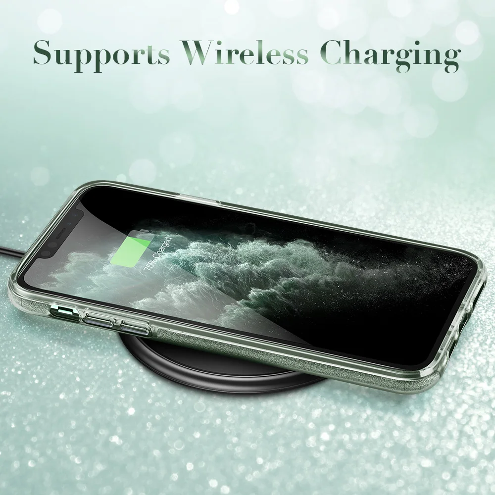 Чехол ESR для iPhone 11 Pro Max розовый зеленый блестящий Блестящий Защитный чехол бампер