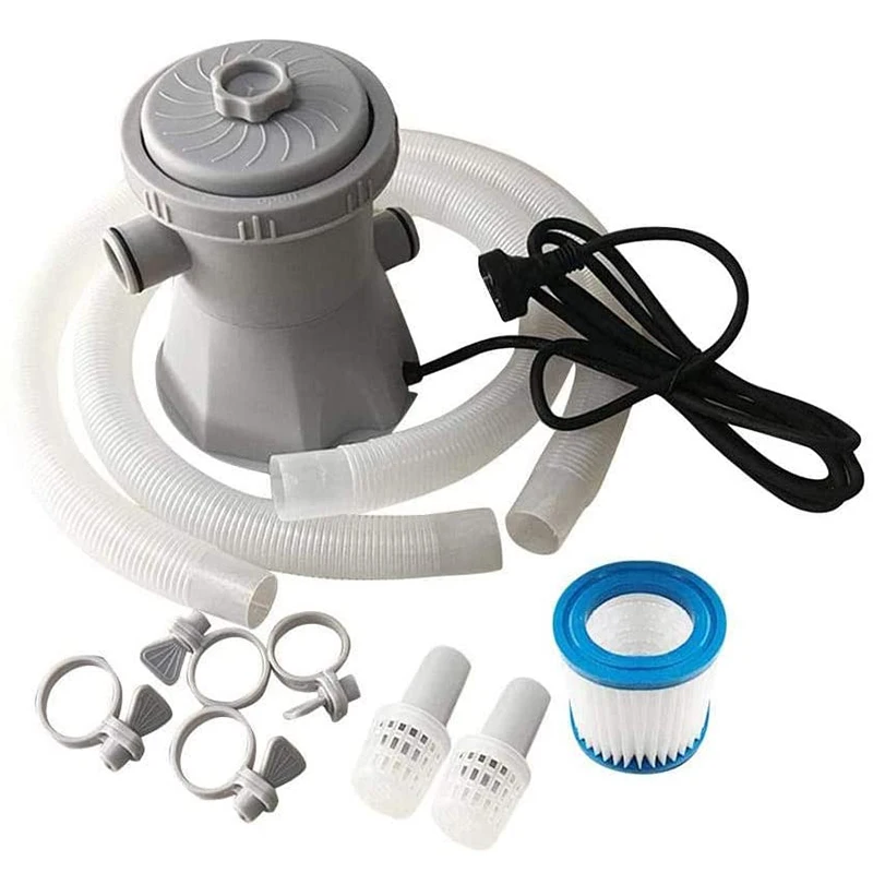 

Swimming Pool Filter Pump Set 300 Gallon Electric for Swimming Pool Hot Tub Circulation Filter Water Pump UK plug CNIM Hot