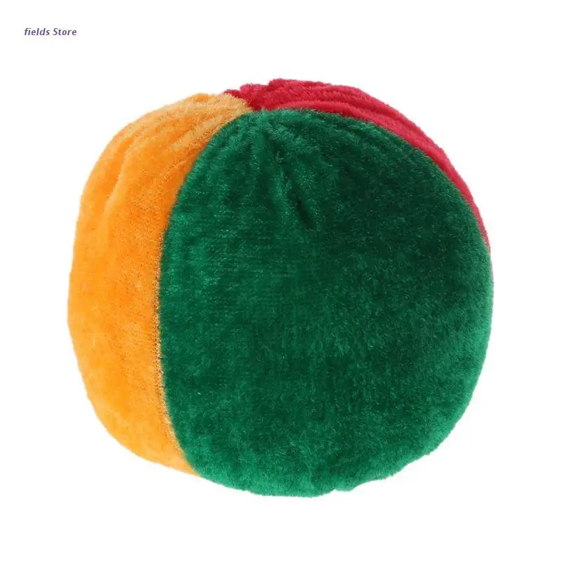 

XX9E New Soft Colorful Juggling Ball Handmade Children Footbag Kindergarten Supplies