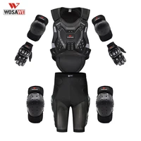 wosawe motorcycle protective gear mtb knee protection mountain bike off road elbow protection full body armor spine chest gear