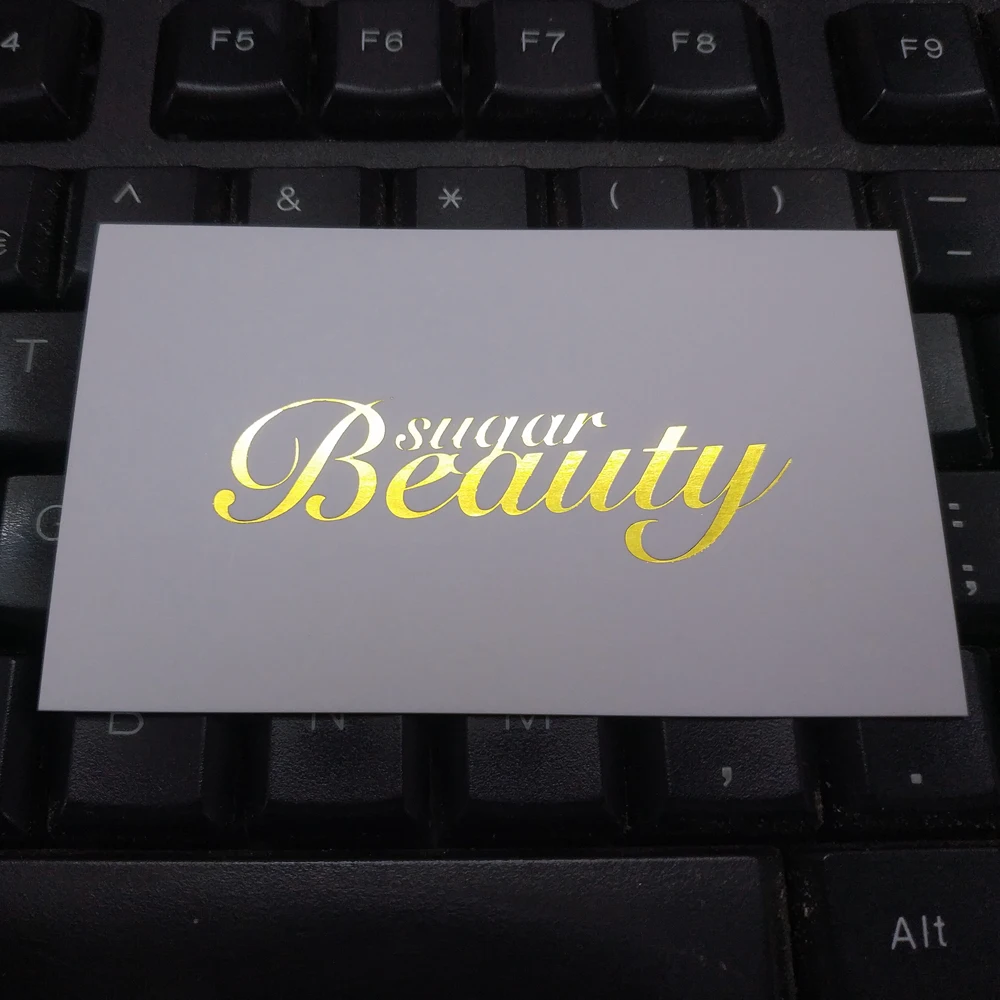 Индивидуальный Логотип визитная карточка из золотой фольги визитные карточки