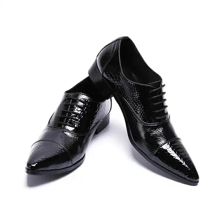 

Chaussures Hommes Mens Fashion Shoes Flat Heels Black Quality Leather Pointed Toe Oxford Shoes For Men Slip On Dress Formal Prom