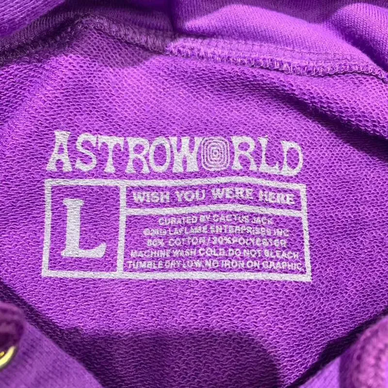 Эксклюзивная толстовка с капюшоном тревисом Скоттом LA Astroworld для мужчин и женщин
