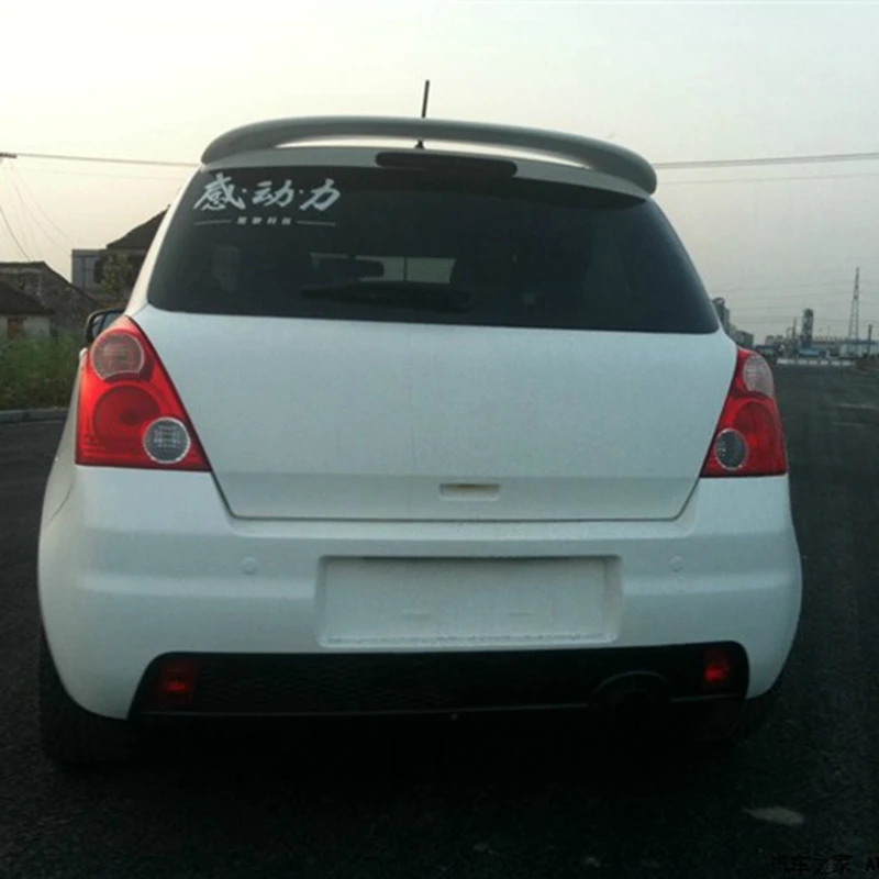 Для Suzuki Swift спойлер 2006-2015 высокое качество ABS Материал автомобильное заднее крыло