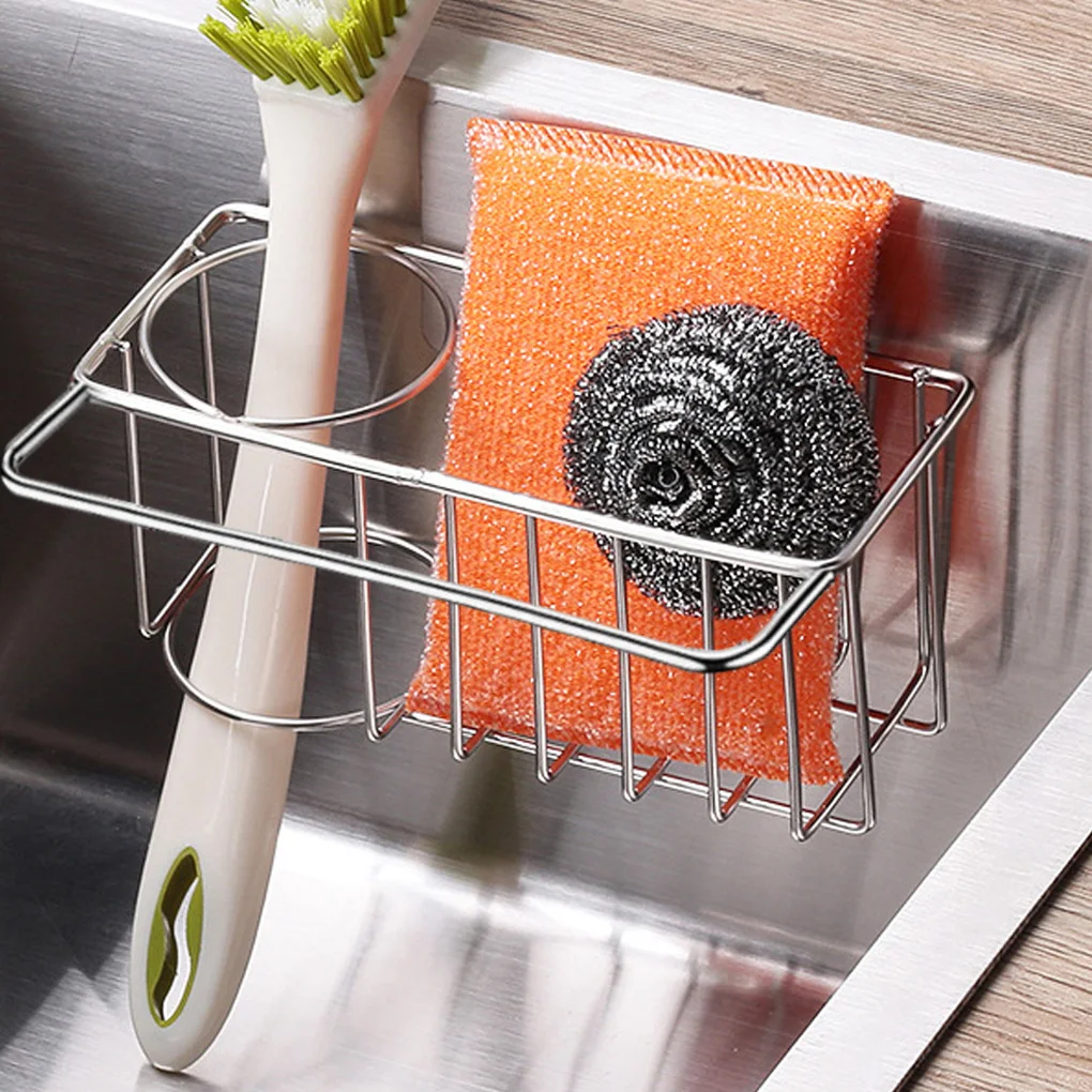 

Sink Hanging Rack Sponge Dish Cloth Storage Hanger Stainless Steel Organizer Holder Sink Basket Filter Rack Shelf Kitchen Tools