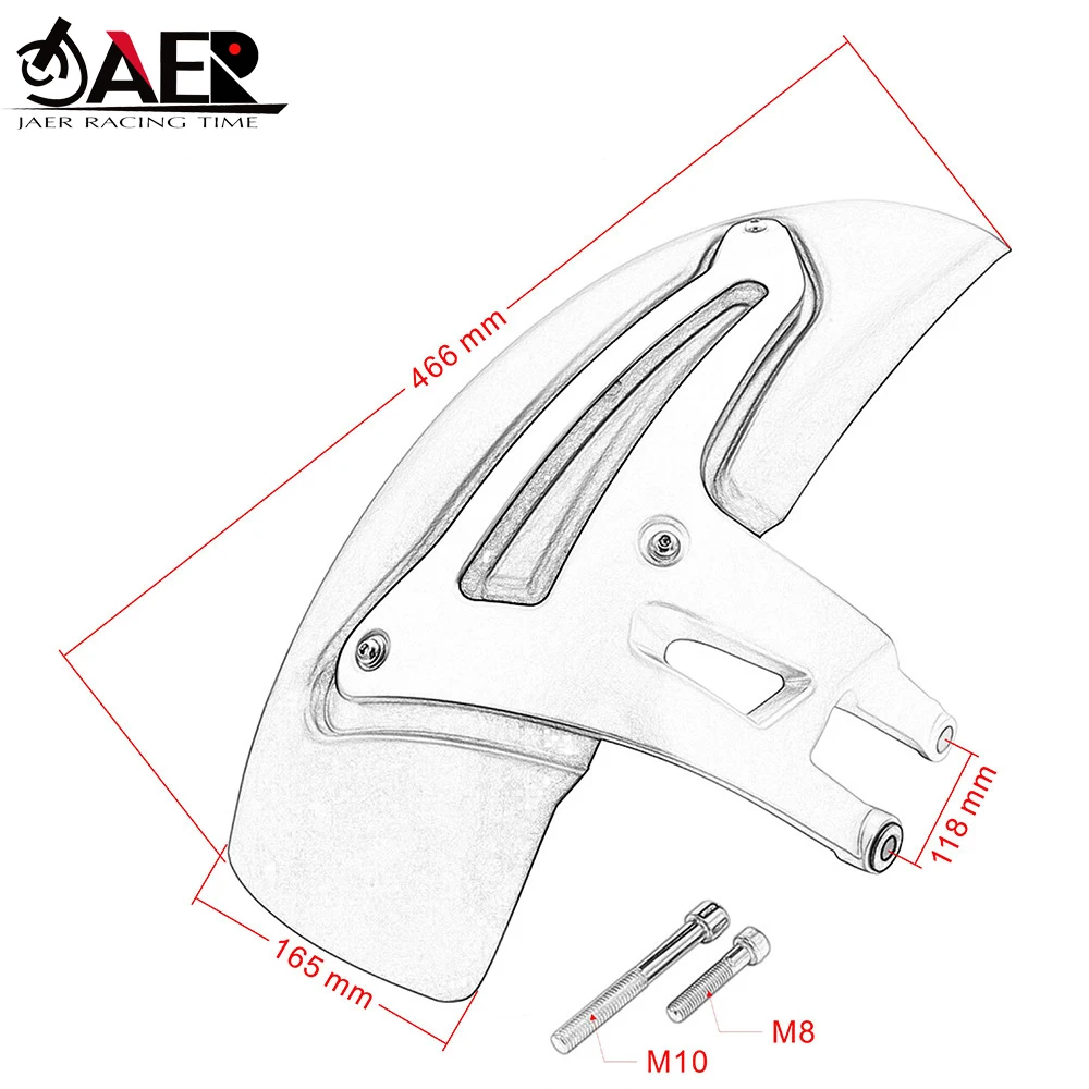 

Motorcycle Rear Hugger Fender Mudguard For BMW R1200GS LC 2013-2018 R1200GS LC Adventure 2014-2018 ADV Mud Splash Guard