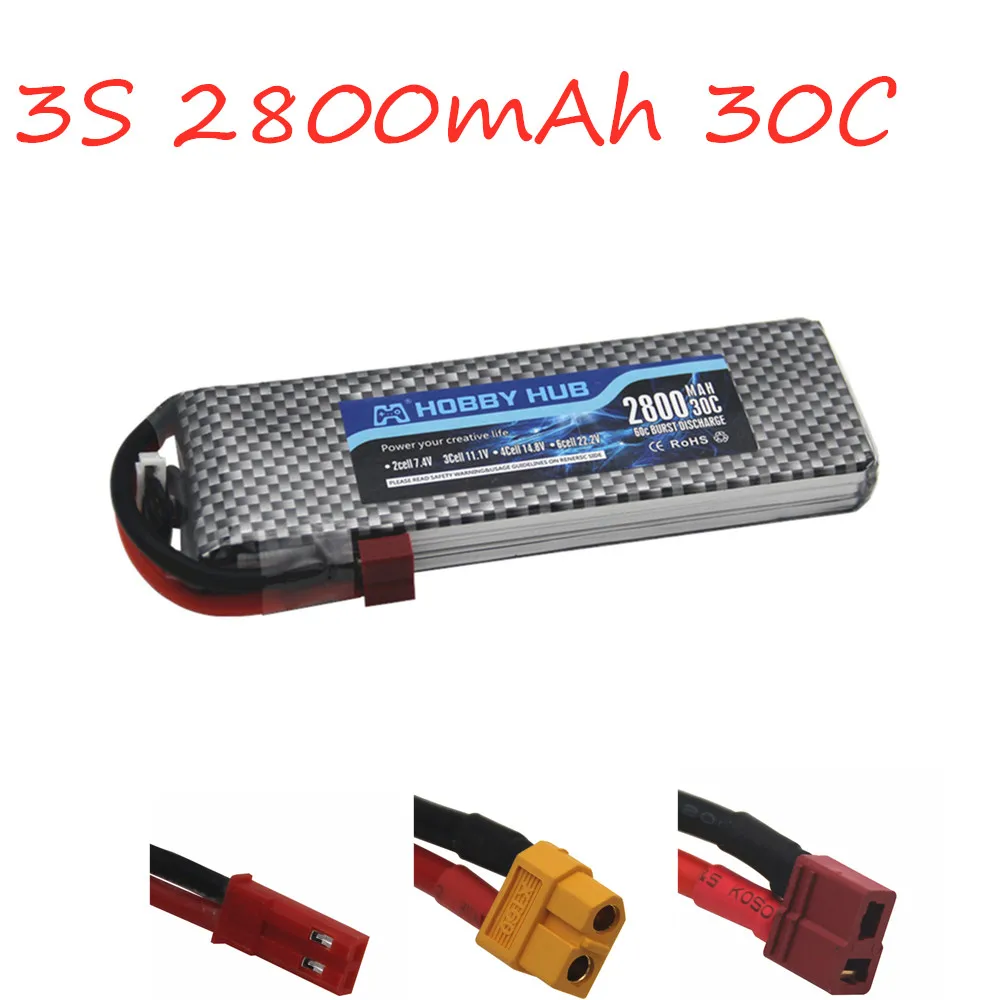 11.1v 2800mAh Lipo Battery For RC Remote Control Aircraft 30c Toys Helicopter Car Boat 3S | Игрушки и хобби