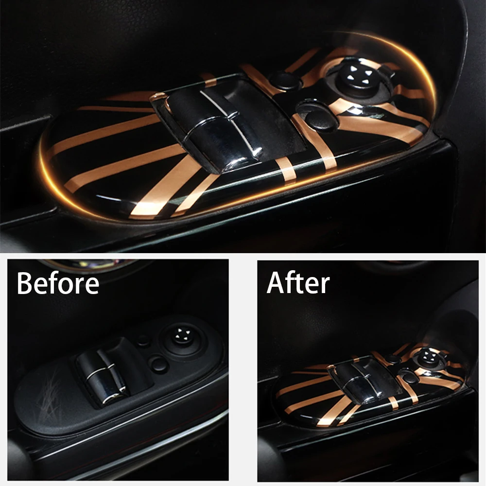 2 шт. Стайлинг автомобиля дверь окно подъемник панель переключателя Крышка