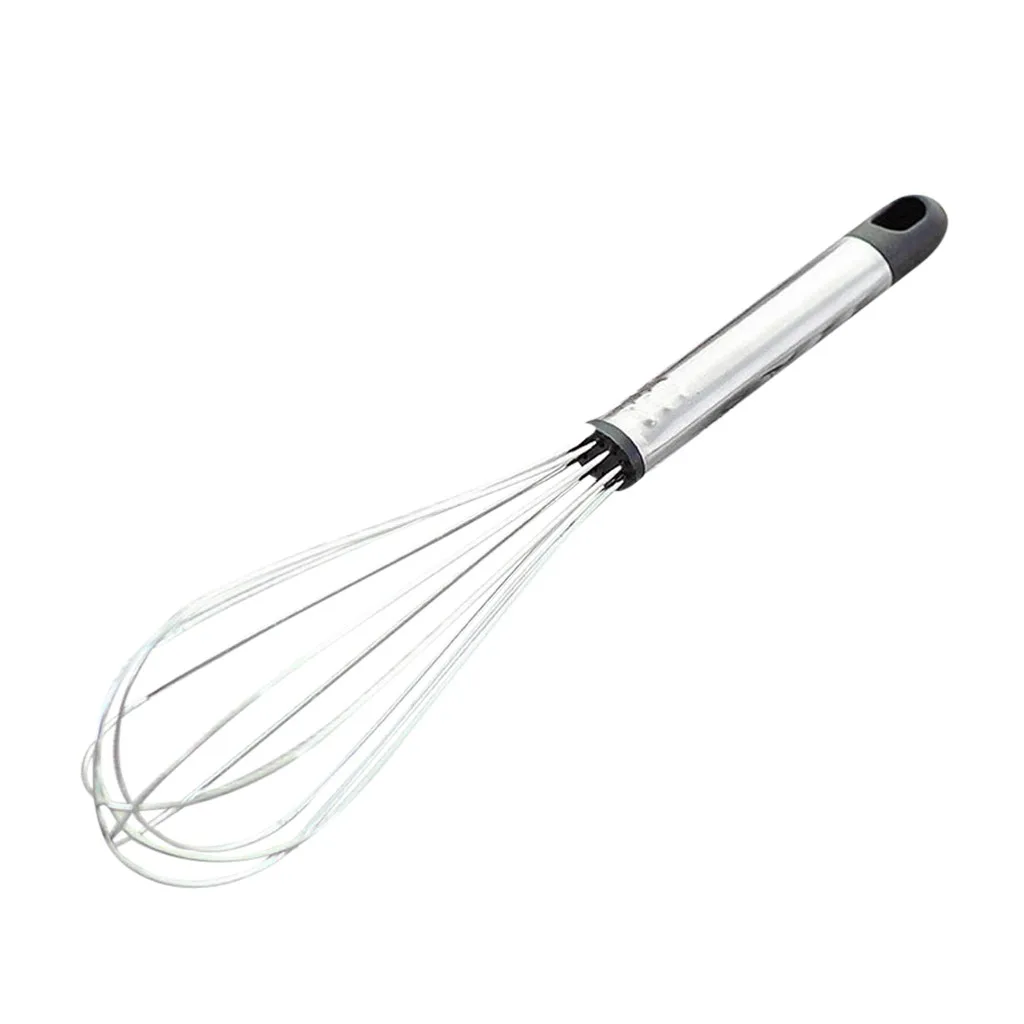 Spring Handle Stainless Steel Egg Stirring Balloon Wire Whisk Manual Beater Mixer Kitchen Baking Utensil Cream Butter | Дом и сад