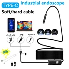 USB-эндоскоп с кабелем 5,5 мм, объективом 7 мм, длина 1 м, 2 м, 5 м